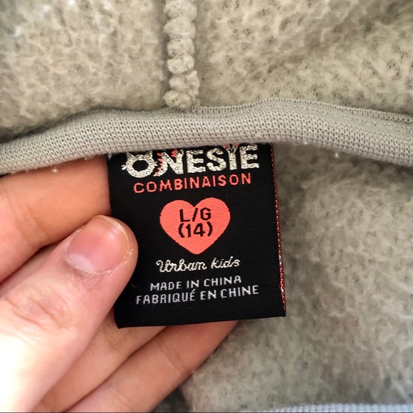 Urban Kids 14Y Grey Koala Animal Onesie Worn Once - Picture 6 of 10